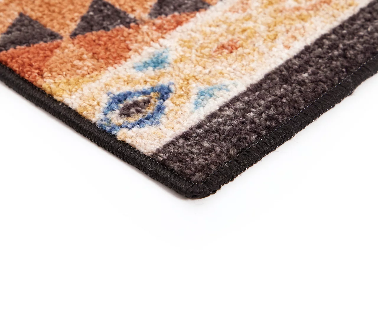 Broyhill Orange & Brown Geometric Accent Rug 7 Broyhill Orange & Brown Geometric Accent Rug - Image 5