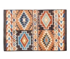 Broyhill Orange & Brown Geometric Accent Rug 11 Broyhill Orange & Brown Geometric Accent Rug -Broyhill 810602767 A0