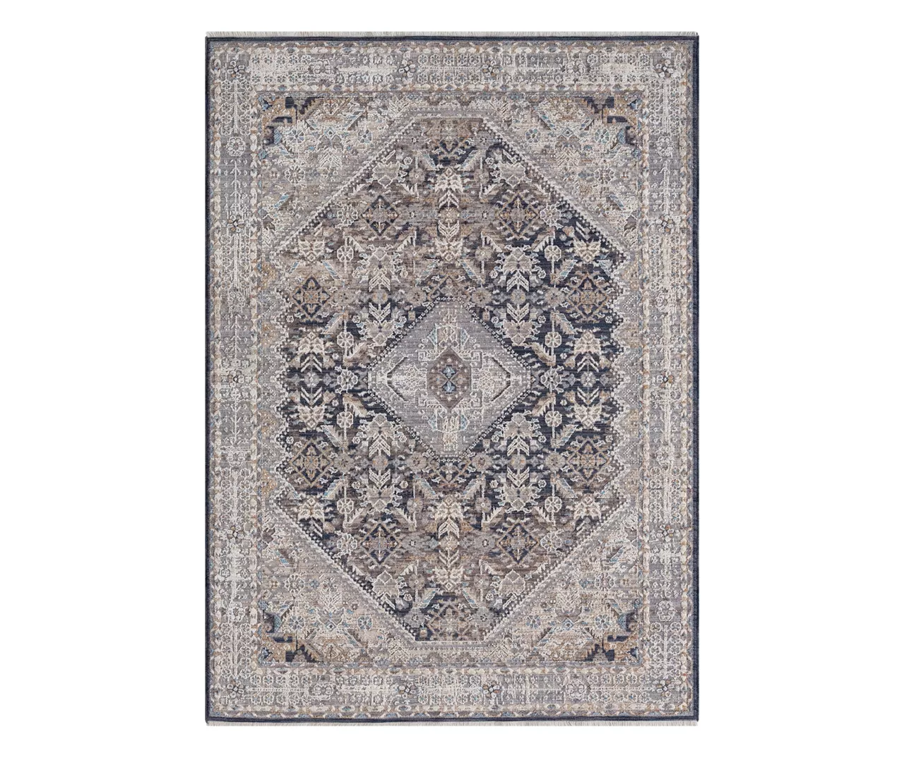 Broyhill Armada Gray & Navy Ornamental Medallion Area Rug 5 Broyhill Armada Gray & Navy Ornamental Medallion Area Rug - Image 3