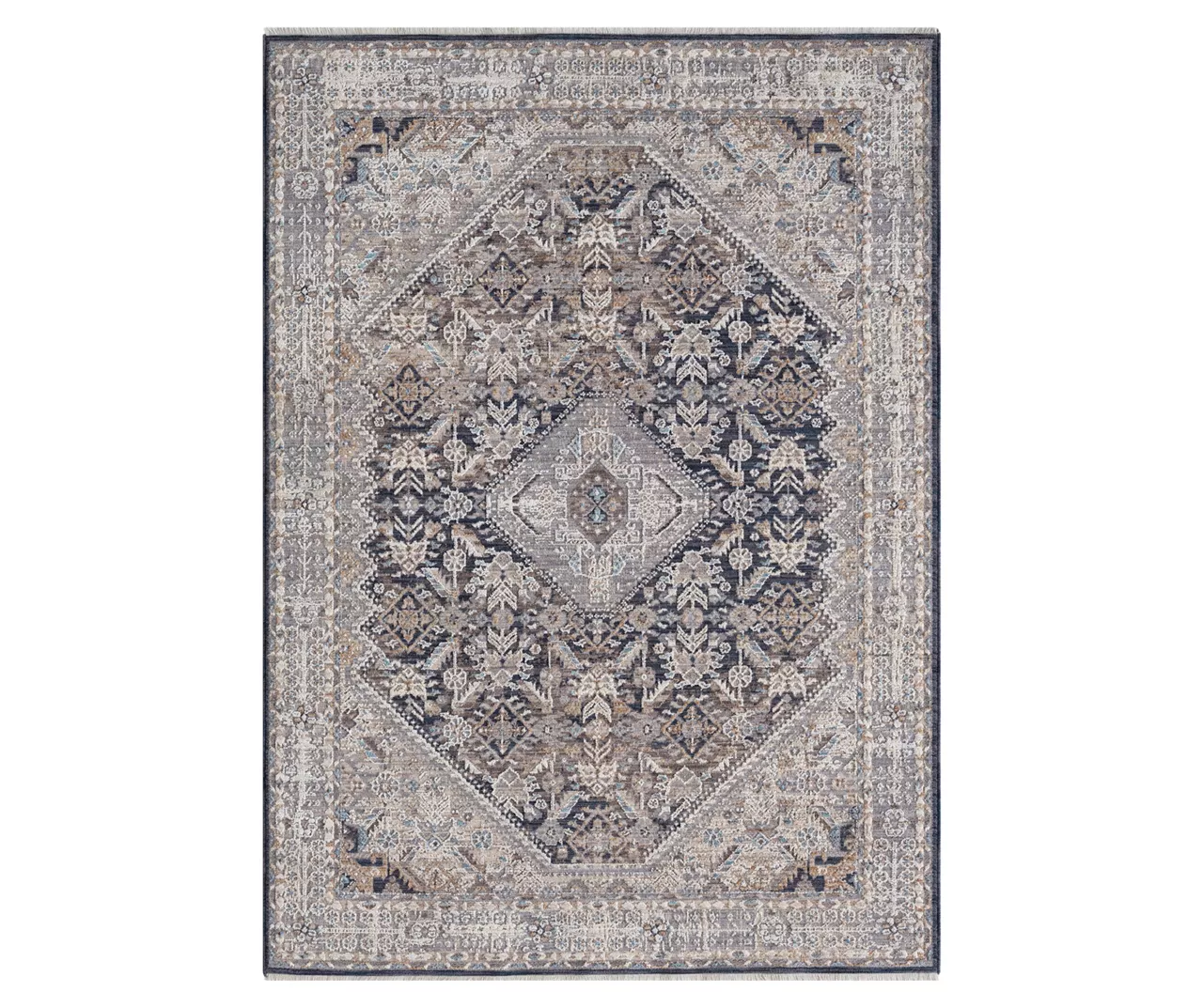 Broyhill Armada Gray & Navy Ornamental Medallion Area Rug 3 Broyhill Armada Gray & Navy Ornamental Medallion Area Rug