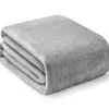 Gray Twin/Full Plush Velvet Blanket -Broyhill 810610368 810609899 A0 1
