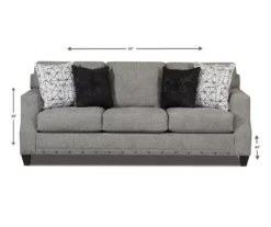 Alexandria Gray Chenille Sofa 17 Alexandria Gray Chenille Sofa -Broyhill 810616679 A8