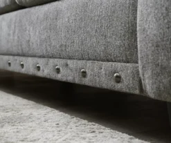 Alexandria Gray Chenille Loveseat -Broyhill 810616679 810616680 B0 3 1