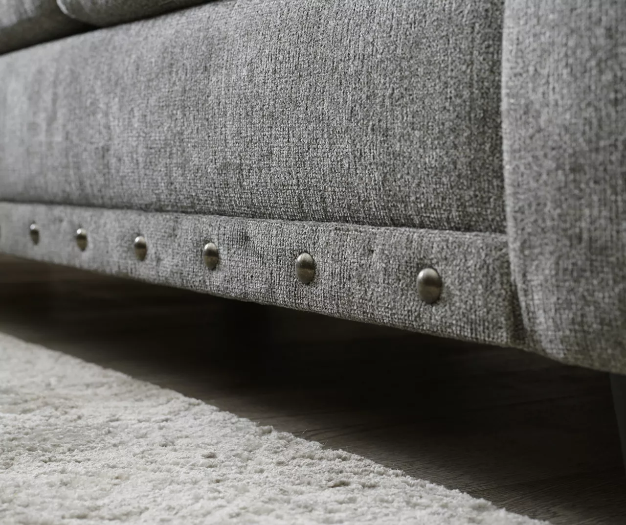 Alexandria Gray Chenille Sofa 7 Alexandria Gray Chenille Sofa - Image 5