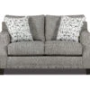 Alexandria Gray Chenille Loveseat 2 Alexandria Gray Chenille Loveseat -Broyhill 810616680 A0 1