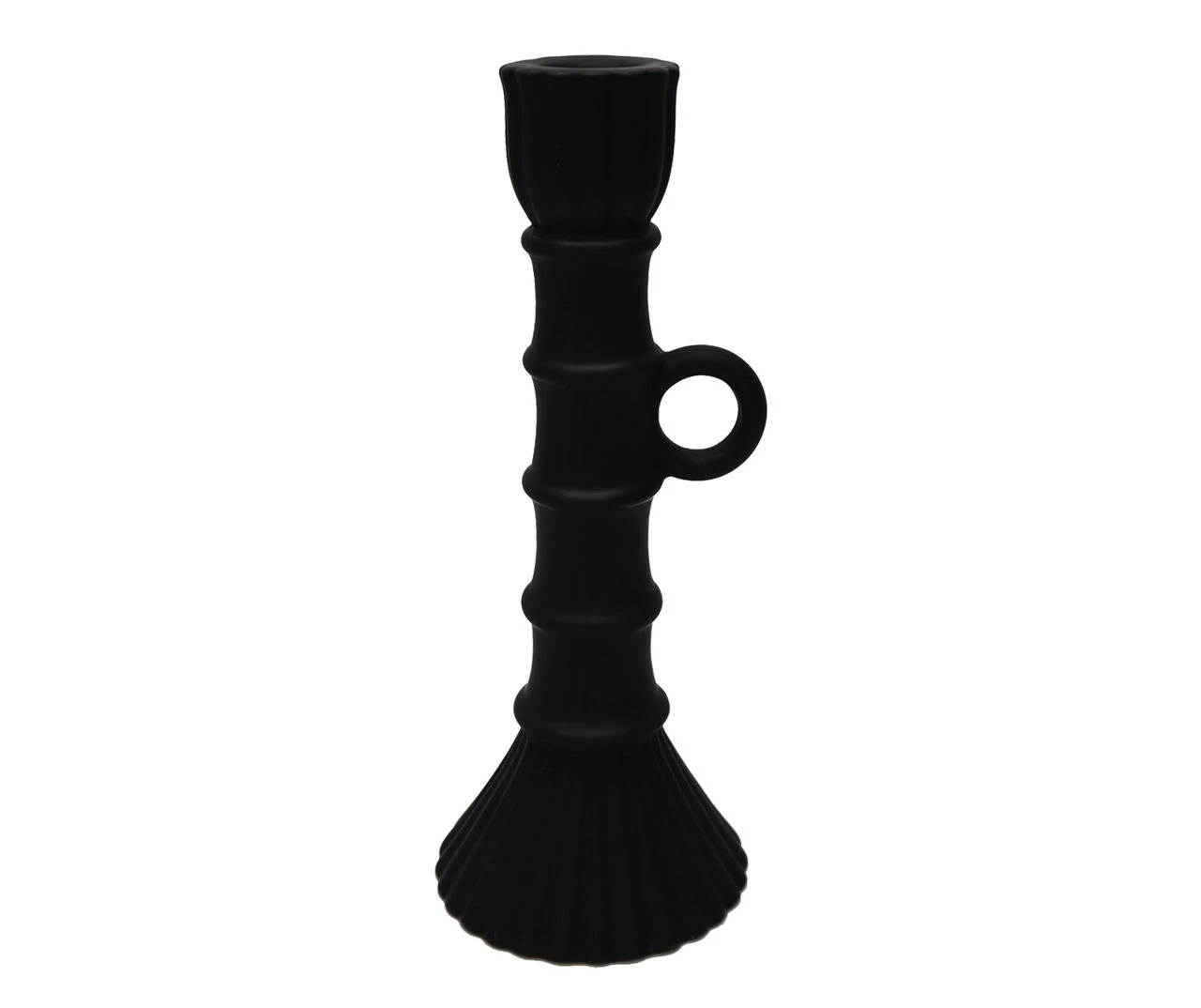 Broyhill Homeward Black Ceramic Taper Candle Holder 4 Broyhill Homeward Black Ceramic Taper Candle Holder - Image 2