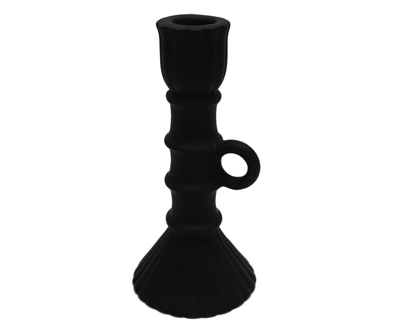 Broyhill Homeward Black Ceramic Taper Candle Holder 3 Broyhill Homeward Black Ceramic Taper Candle Holder